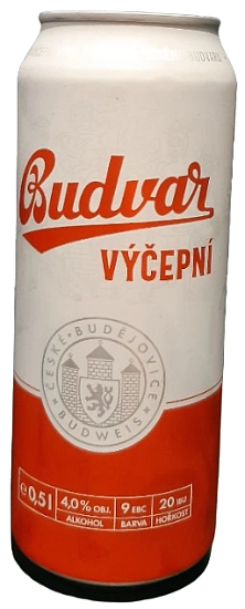 Пиво Budweiser Vycepni, in can, 0.5 л