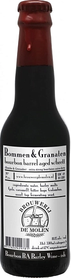 Пиво De Molen, Bommen Granaten Bourbon Barrel Aged W/Brett, 0.33 л