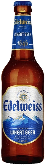 Пиво Edelweiss Wheat Beer (Russia), 0.45 л