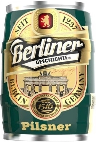 Пиво Eibau, Berliner Geschichte Pilsner, mini keg, 5 л