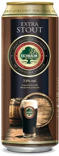 Пиво Eichbaum Extra Stout, in can, 0.5 л