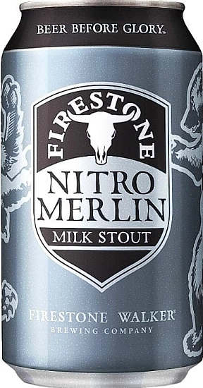 Пиво Firestone Walker, Nitro Merlin Milk Stout, in can, 355 мл