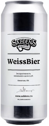 Пиво Salden's, WeissBier, in can, 0.5 л