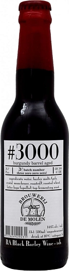 Пиво De Molen, #3000 Burgundy BA, 0.33 л