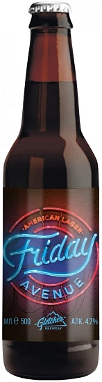 Пиво Gletcher, Friday Avenue American Lager, 0.5 л