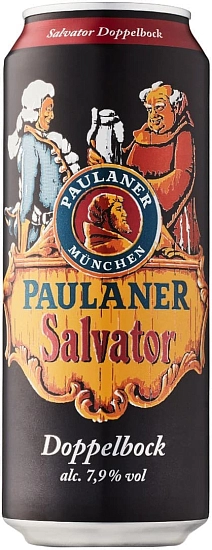 Пиво Paulaner, Salvator, in can, 0.5 л