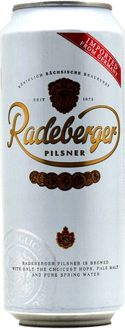 Пиво Radeberger Pilsner, in can, 0.5 л