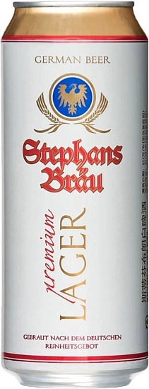 Пиво Stephans Brau Lager, in can, 0.5 л Пиво Stephans Brau Lager, in can, 0.5 л