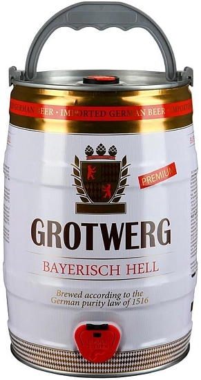 Пиво Grotwerg Bayerisch Hell, mini keg, 5 л