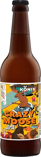 Пиво Konix Brewery, Crazy Moose APA, 0.5 л