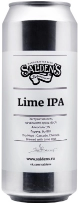 Пиво Salden's, Lime IPA, in can, 0.5 л