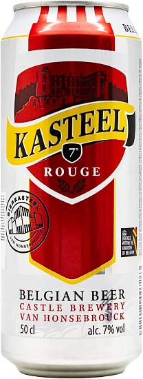 Пиво Van Honsebrouck, Kasteel Rouge (7%), in can, 0.5 л