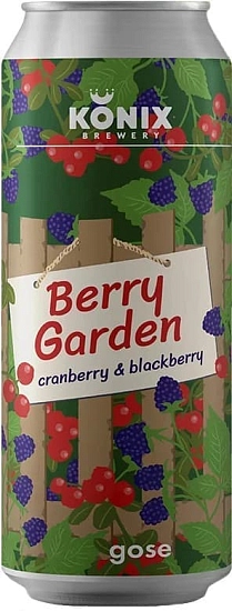 Пиво Konix Brewery, Berry Garden Cranberry Blackberry, in can, 0.5 л