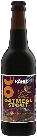 Пиво Konix Brewery, Singing Birds Oatmeal Stout, 0.5 л