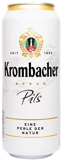 Пиво Krombacher, Pils, in can, 0.5 л