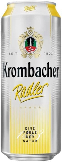 Пиво Krombacher, Radler, in can, 0.5 л