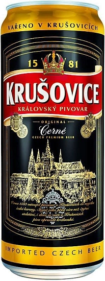 Пиво Krusovice Cerne, in can, 0.5 л