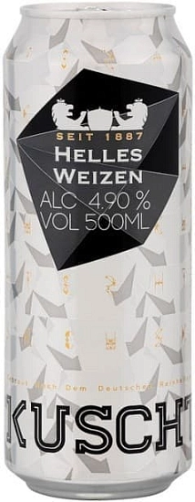 Пиво Kuschter Helles Weizen, in can, 0.5 л