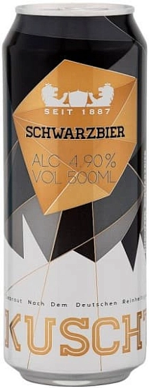 Пиво Kuschter Schwarzbier, in can, 0.5 л