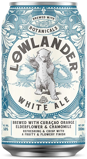 Пиво Lowlander White Ale, in can, 0.33 л