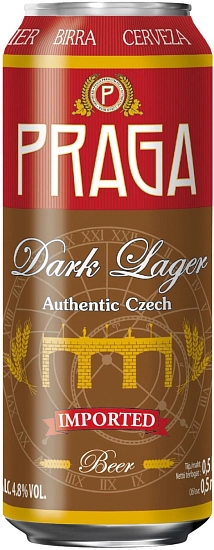 Пиво Praga Dark Lager, in can, 0.5 л