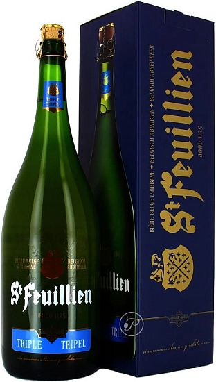 Пиво St. Feuillien, Triple, gift box, 1.5 л