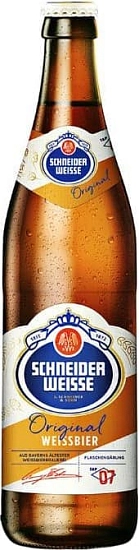 Пиво Schneider Weisse, TAP 7 Mein Original, 0.5 л Пиво Schneider Weisse, TAP 7 Mein Original, 0.5 л