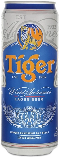 Пиво Tiger Beer, in can, 0.5 л Пиво Tiger Beer, in can, 0.5 л