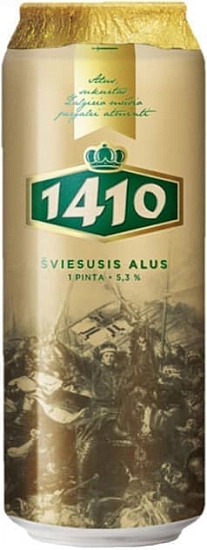 Пиво Volfas Engelman, 1410 Sviesusis Alus, in can, 568 мл