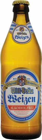 Пиво Will-Brau, Weizen Alkoholfrei, 0.5 л Пиво Will-Brau, Weizen Alkoholfrei, 0.5 л