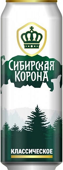 Пиво Сибирская корона Классическое, в жестяной банке, 0.45 л Пиво Сибирская корона Классическое, в жестяной банке, 0.45 л
