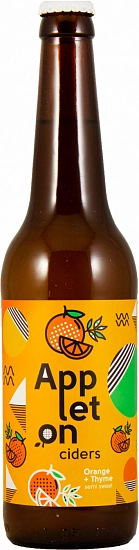 Сидр Appleton Ciders, Orange & Thyme, Experimentarium v.86, 0.5 л