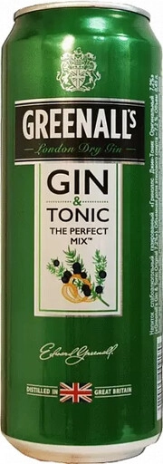 Сидр Greenall's Gin&Tonic Original, in can, 0.45 л